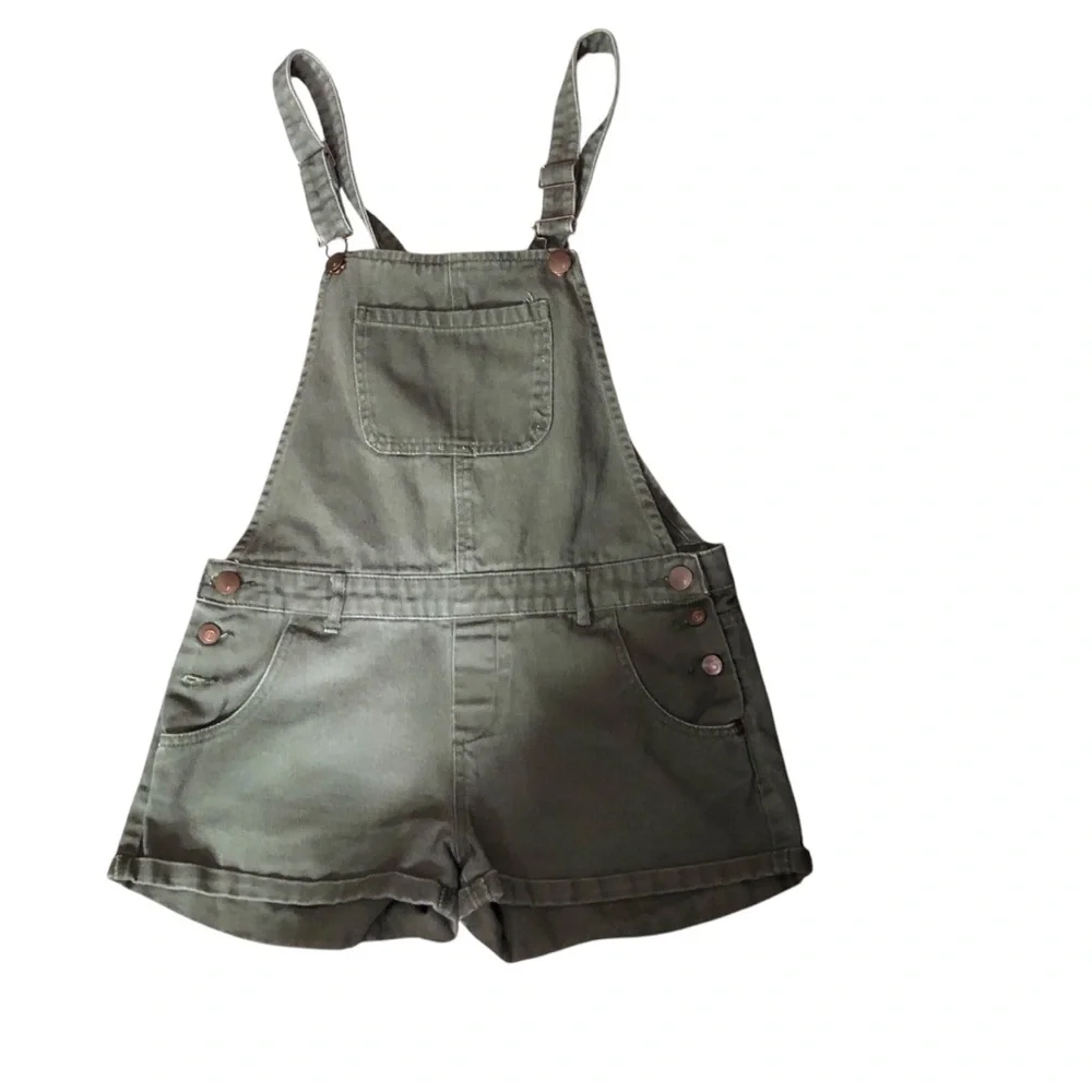 Denim Short Overalls